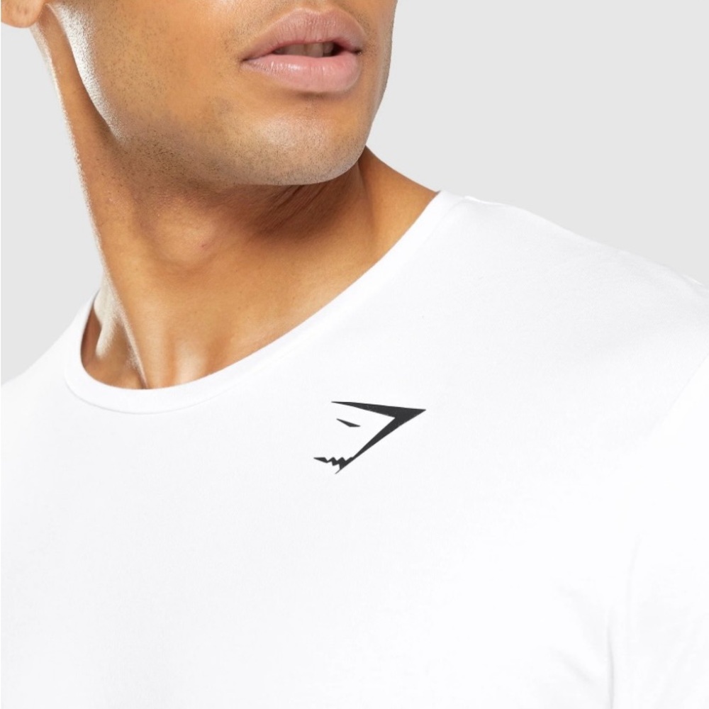 Gymshark White Short Sleeve Tee